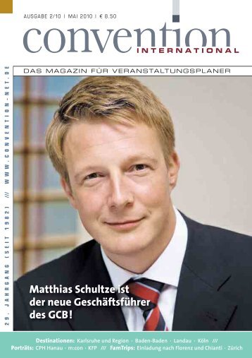 Matthias Schultze ist der neue Geschäftsführer des GCB!