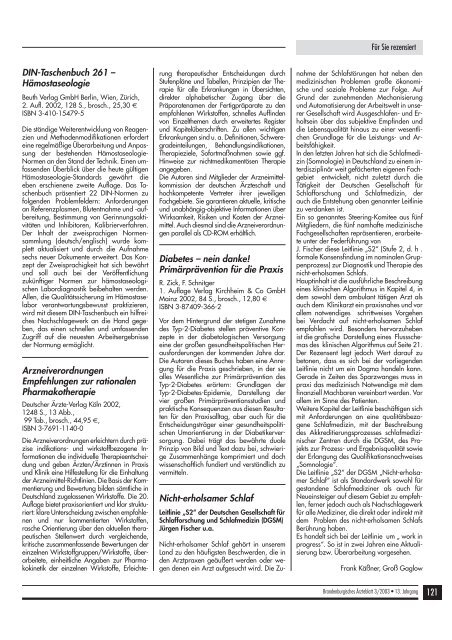 Ausgabe April 2003 - Landesärztekammer Brandenburg