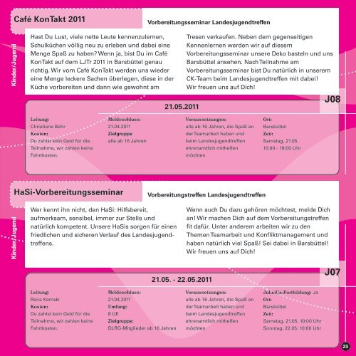 info 2011 - (DLRG), Landesverband Schleswig-Holstein