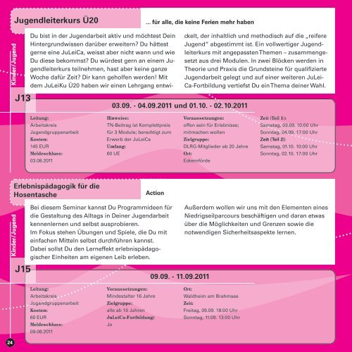 info 2011 - (DLRG), Landesverband Schleswig-Holstein