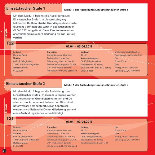 info 2011 - (DLRG), Landesverband Schleswig-Holstein