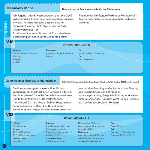 info 2011 - (DLRG), Landesverband Schleswig-Holstein