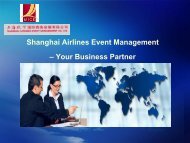 Shanghai Airlines Event Management – Your Business Partner - eibtm