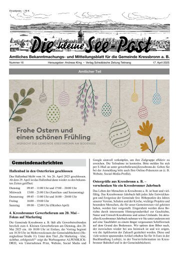 17.04.2025 Die kleine See-Post
