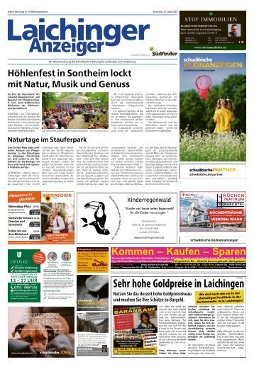 31.05.2025 Laichinger Anzeiger