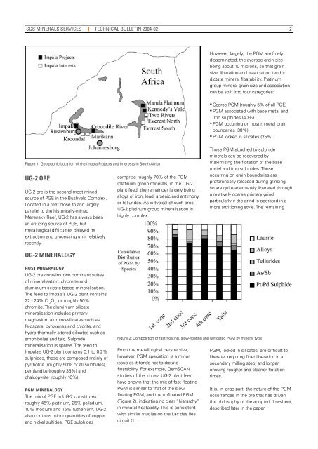 pgm ore processing at impalals ug-2 concentrator in ... - SGS
