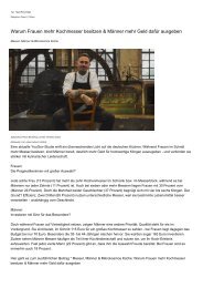 Warum Frauen mehr Kochmesser besitzen & Maenner mehr Geld dafuer ausgeben