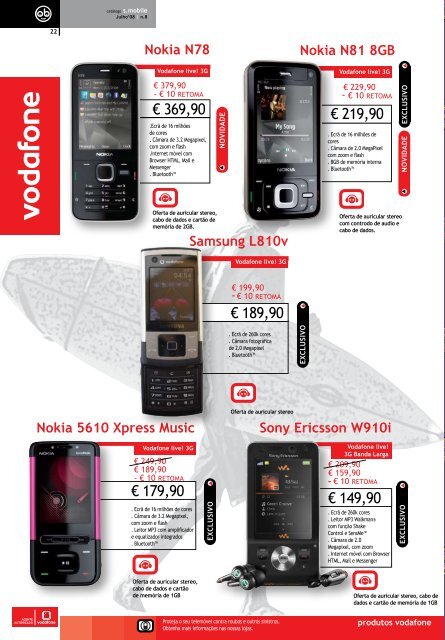 Telemóveis de férias Samsung Soul u900 Sony ... - Grupo Somitel