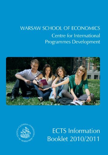 ECTS Student Information Booklet 2010-2011 - School of Business