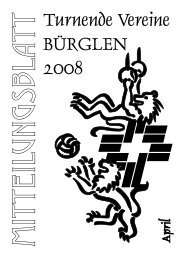 Turnende Vereine BÜRGLEN 2008 - TV Bürglen