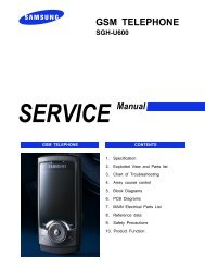 Samsung SGH-U600 service manual