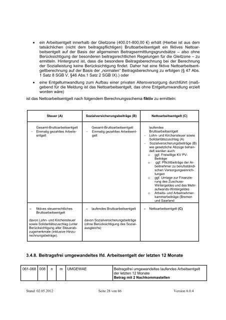 Datenaustausch Entgeltersatzleistungen nach § 23c SGB IV ...