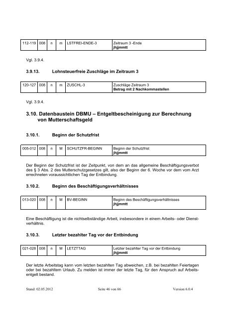 Datenaustausch Entgeltersatzleistungen nach § 23c SGB IV ...