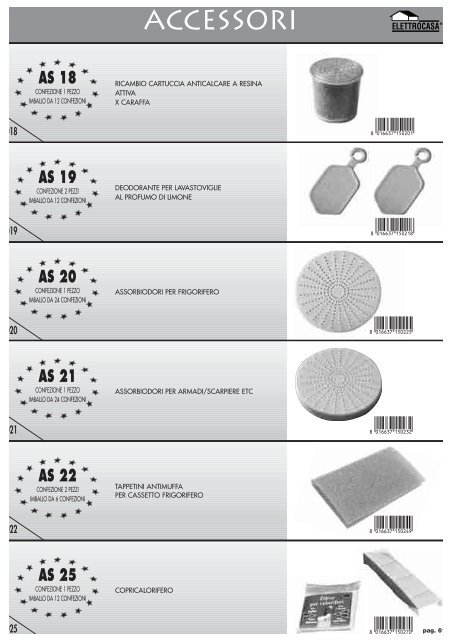 SACCHETTI E ACCESSORI PER ASPIRAPOLVERE - elettroget