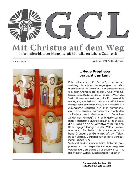 Mit Christus auf dem Weg - GCL-Österreich