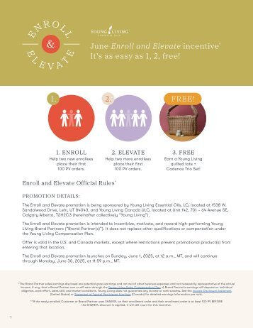 June Enroll & Elevate Rules