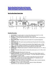 Set-Top Box Back Panel View and Functions - Comcast