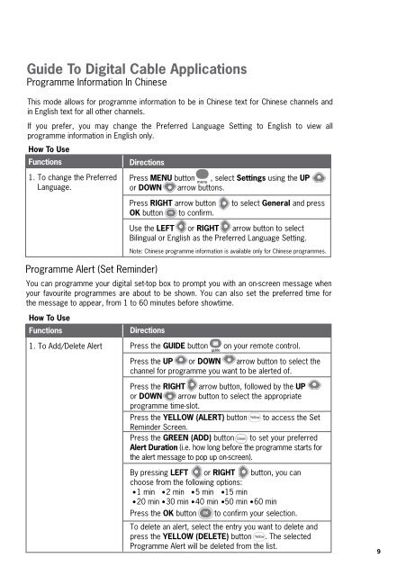 Contents - StarHub