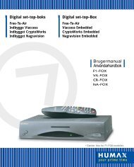 Digital set-top-boks Digital set-top-Box Brugermanual ... - Humax