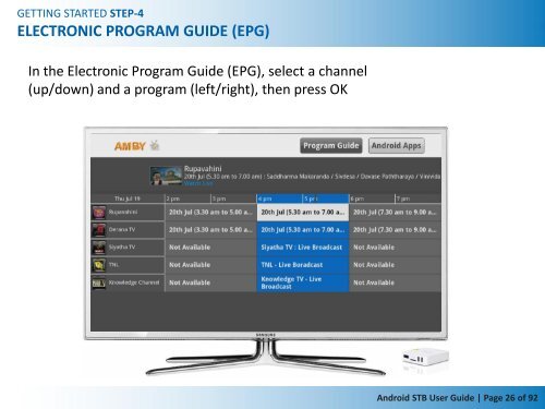 Android STB User Guide (PDF version) - Dyyno