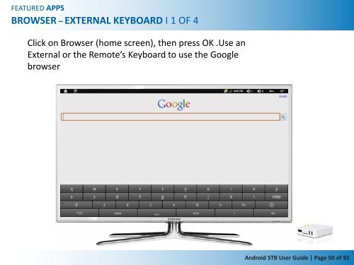 Android STB User Guide (PDF version) - Dyyno