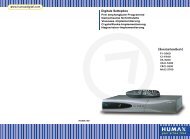 Digitale Settopbox Benutzerhandbuch - Humax
