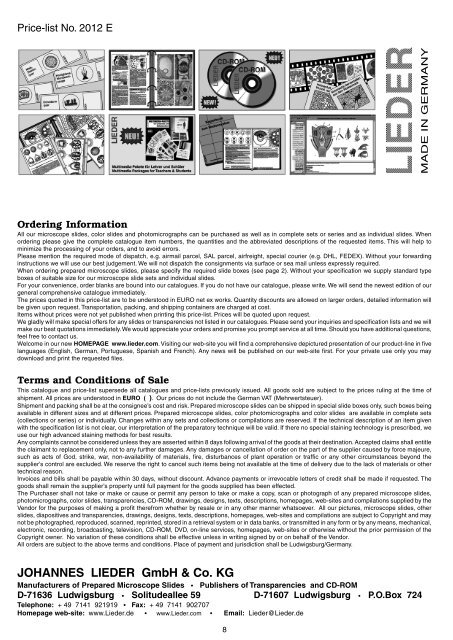 prepared microscope slides multi-media program biology ... - lieder.de