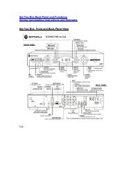 Set-Top Box Back Panel and Functions - Comcast