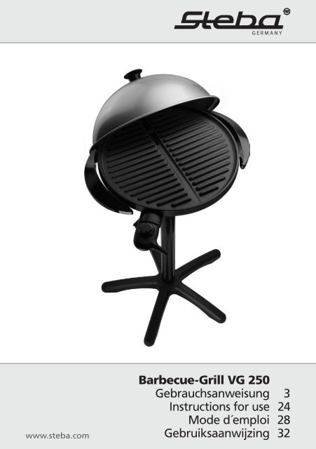 STEBA Barbecue-Grill VG 250 (Datei: steba_vg250.pdf