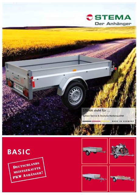 Stema Anhänger Basic 750 inkl. Gitteraufsatz und Zubehör kaufen bei OBI