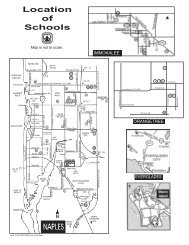 Location of Schools - Collier County School District