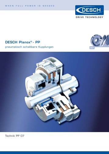 Prospekt PP 07.indd - DESCH Antriebstechnik