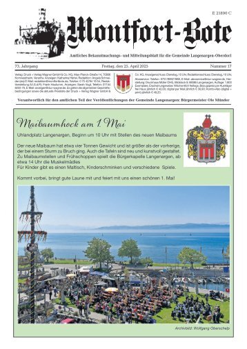 25.04.2025 Montfort-Bote
