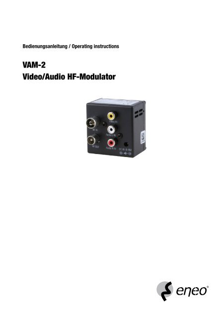 VAM-2 Video/Audio HF-Modulator - Eneo