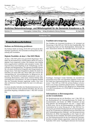 30.04.2025 Die kleine See-Post