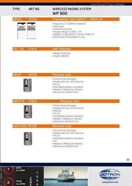 PHONTECH COMMUNICATIONS SYSTEMS - Jotron