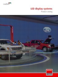 LED display systems product catalog - Barco