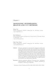 Chapter 1 MONOTONIC OPTIMIZATION: BRANCH AND CUT ...