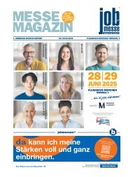 Das MesseMagazin der jobmesse munich airport 2025