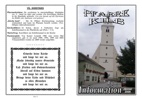 Weisenblsertreffen des Musikvereins Kilb. Am 24. sagt Nein zu drohenden Atommllendlagern in Tschechien: Auf Initiative von Landeshauptfrau. Hegering Kilb - Frderverein Rotes Kreuz Kilb - Volksschule