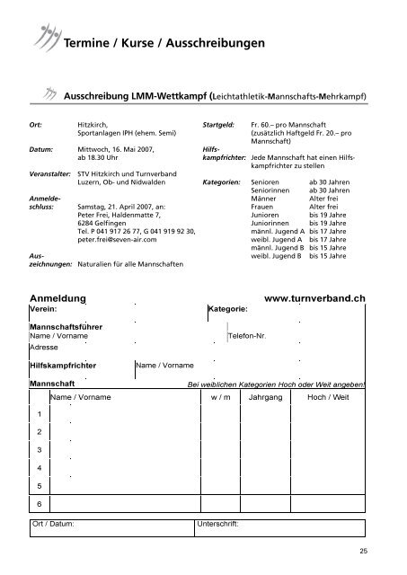 Termine / Kurse / Ausschreibungen - TURNVERBAND Luzern, Ob ...