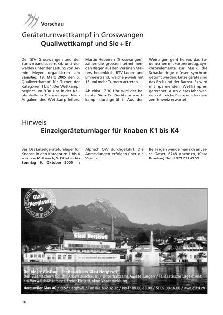 inform - TURNVERBAND Luzern, Ob- und Nidwalden