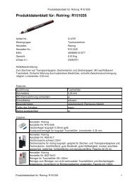 Produktdatenblatt für: Rotring: R151035