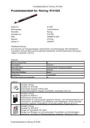 Produktdatenblatt für: Rotring: R151025