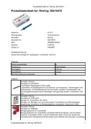 Produktdatenblatt für: Rotring: S0219270