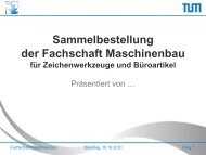 Sammelbestellung - Fachschaft Chemie - TUM