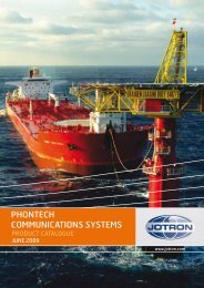 Phontech Communications Systems - Product ... - Jason Marine Ltd.
