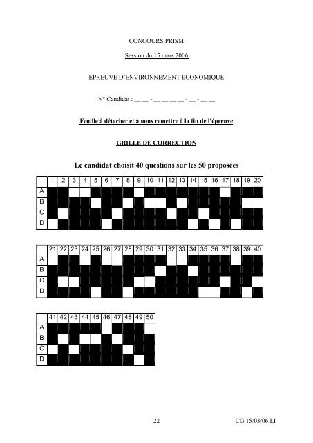 concours prism - ISEG Business School