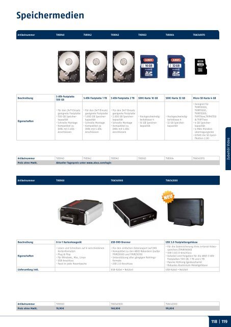 Video | Alarm | Mechatronik Katalog 2012 - ABUS Security-Center