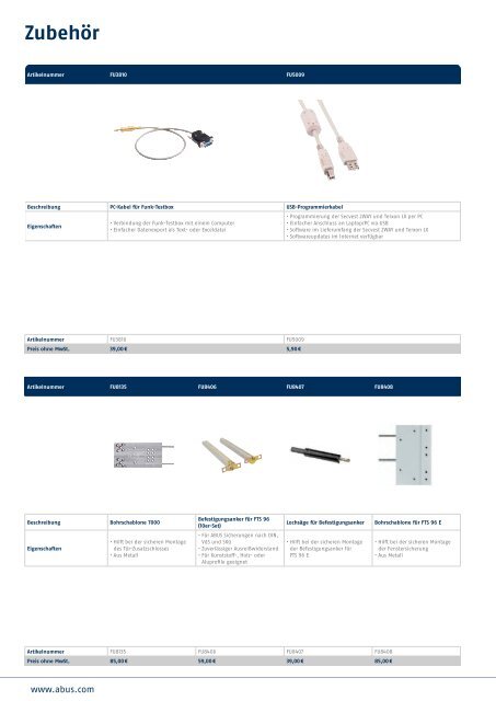 Video | Alarm | Mechatronik Katalog 2012 - ABUS Security-Center